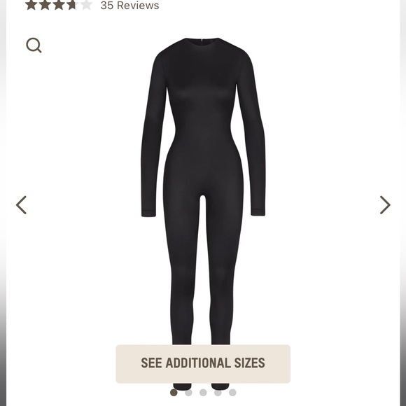 SKIMS Pants - Skims long sleeve Onsie in Onyx